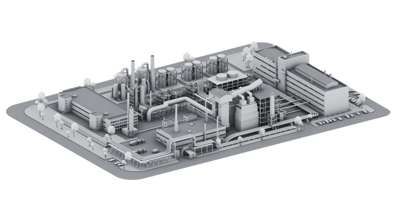 3D-модель промышленного объекта для проектной документации